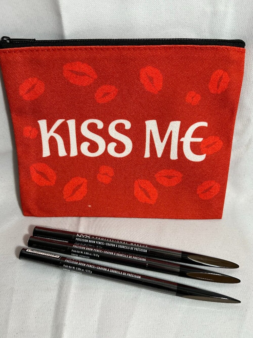 Lot/3 NYX Precision Brow Pencils ESPRESSO 05 + Makeup Pouch!